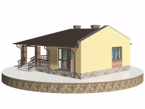 residential house bp-17 Model 3D