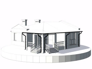 residential house bp-17 3D Model