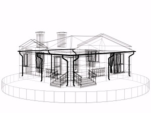 residential house bp-17 Model 3D