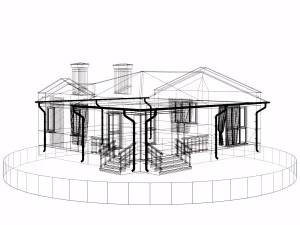 residential house bp-17 3D Model