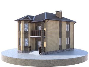 residential house bp-18 3D 모델