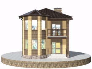 residential house bp-18 Modèle 3D