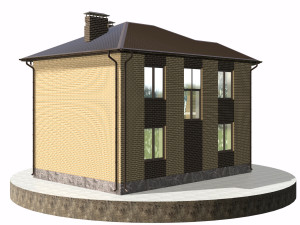 residential house bp-18 Modèle 3D