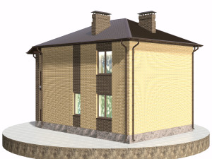 residential house bp-18 Modèle 3D