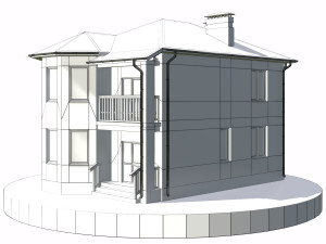 residential house bp-18 Modèle 3D