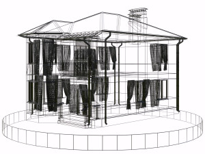 residential house bp-18 Modèle 3D