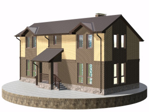 residential house bp-19 Model 3D