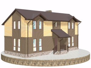 residential house bp-19 Model 3D