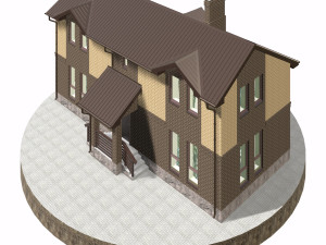 residential house bp-19 Model 3D