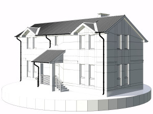 residential house bp-19 Model 3D