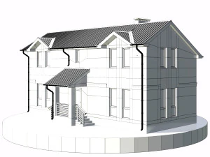 residential house bp-19 3D Model