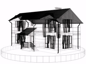 residential house bp-19 Model 3D