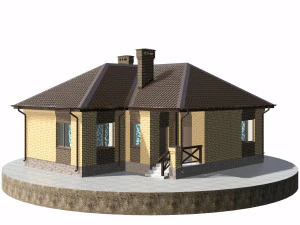 residential house bp-20 3D Model
