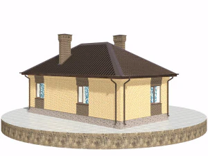 residential house bp-20 3D Model