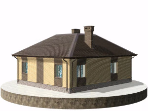 residential house bp-20 3D Model