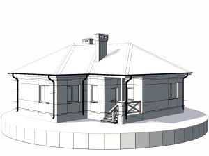 residential house bp-20 3D Model
