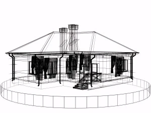 residential house bp-20 3D Model