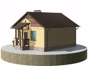 residential house bp-21 3D-Modell