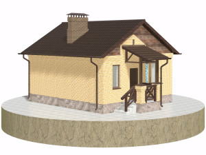 residential house bp-21 3D-Modell