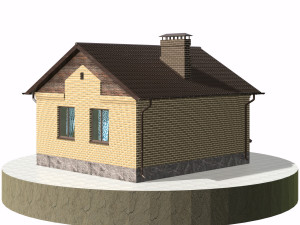 residential house bp-21 3D-Modell