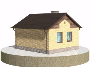 residential house bp-21 3D-Modell