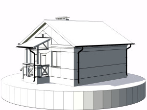 residential house bp-21 3D-Modell