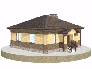 residential house bp-23 3D Model