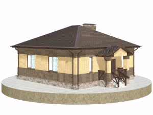 residential house bp-23 3D Model
