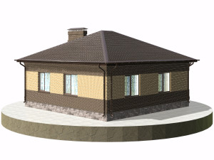 residential house bp-23 3D Model