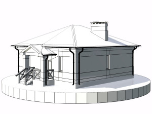 residential house bp-23 3D Model