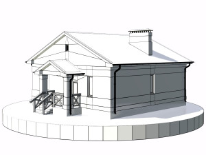 residential house bp-24 3D Model