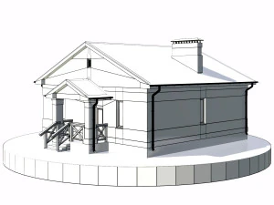 residential house bp-24 3D Model