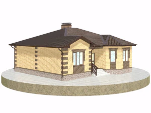 residential house bp-25 3D Model