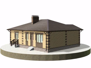 residential house bp-25 3D Model