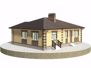 residential house bp-25 3D Model