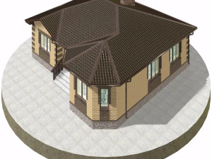residential house bp-25 3D Model