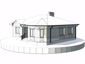 residential house bp-25 3D Model