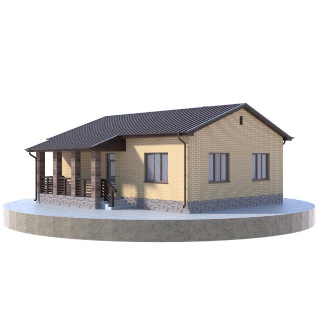 residential house bp-26 Modèle 3D .c4d .max .obj .3ds .fbx .stl .blend 