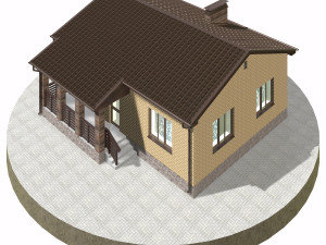 residential house bp-26 Modèle 3D