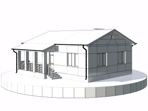 residential house bp-26 Modèle 3D