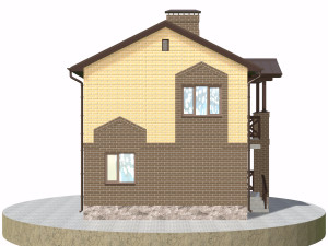 residential house bp-28 Modello 3D