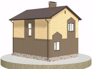 residential house bp-28 Modello 3D
