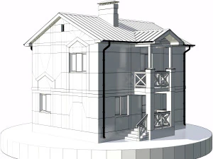 residential house bp-28 3D Model