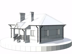 residential house bp-29 3D Model