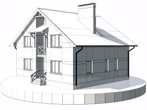 residential house bp-30 3D Model