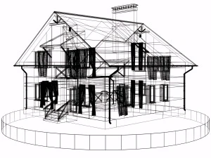 residential house bp-30 3D Model