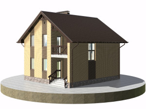 residential house bp-32 Modelo 3D
