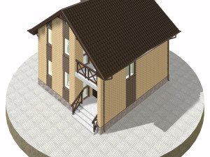 residential house bp-32 Modelo 3D