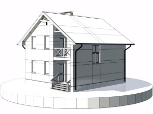 residential house bp-32 Modelo 3D