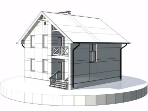 residential house bp-32 3D Model